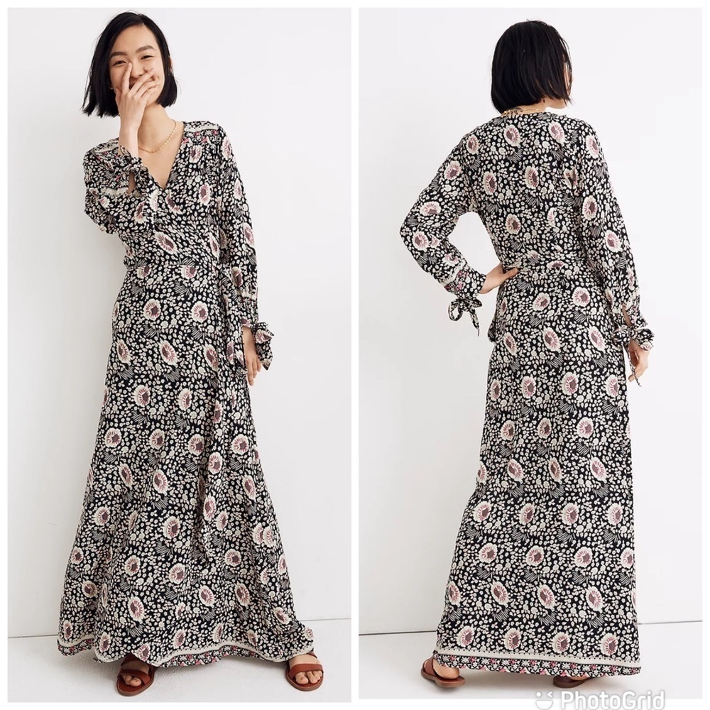 Natalie Martin Danika Long Sleeve Dress Vintage Flowers